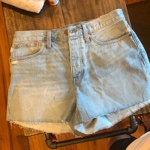 Madewell Curvy Relaxed Denim Shorts NWT